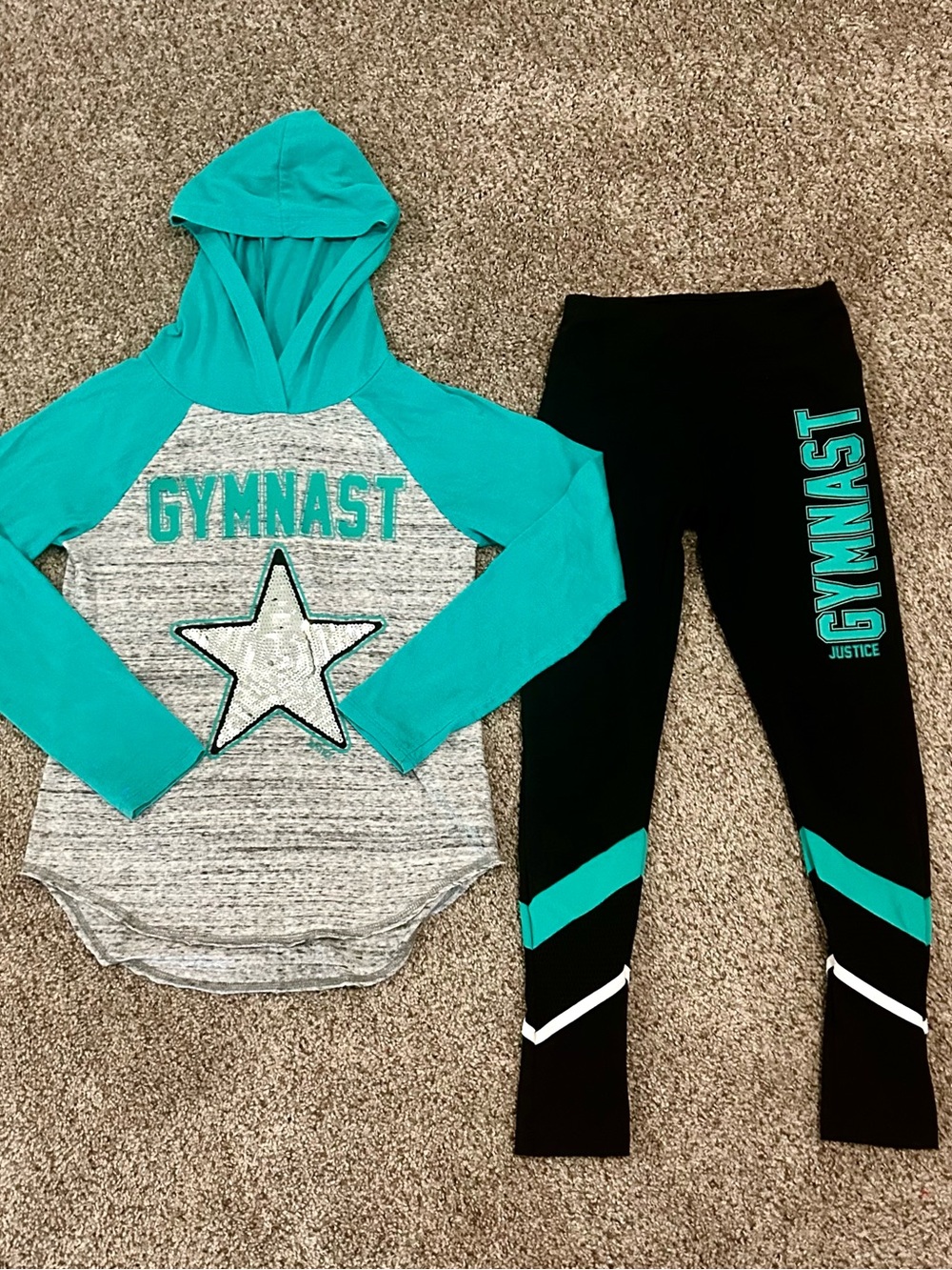 Justice "Gymnast" Flip Sequin Matching Outfit